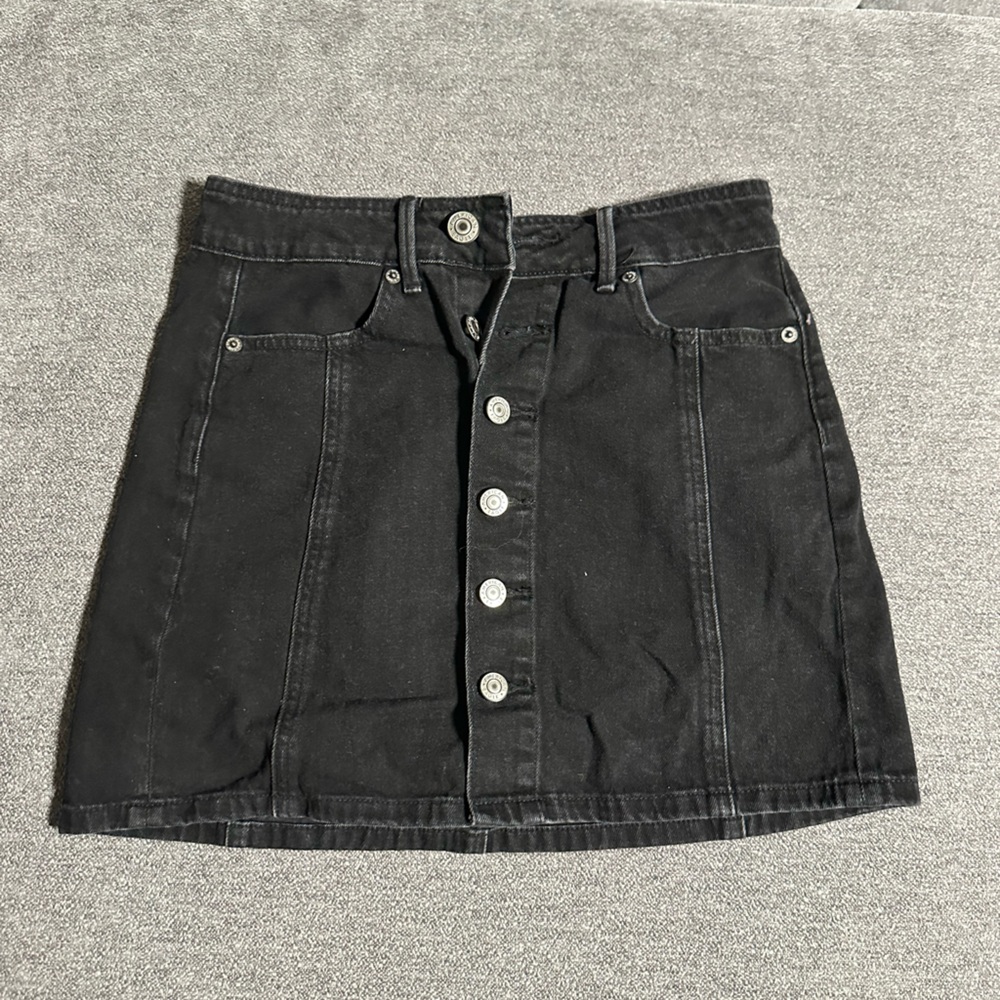 American Eagle Outfitters Black Denim Skirt